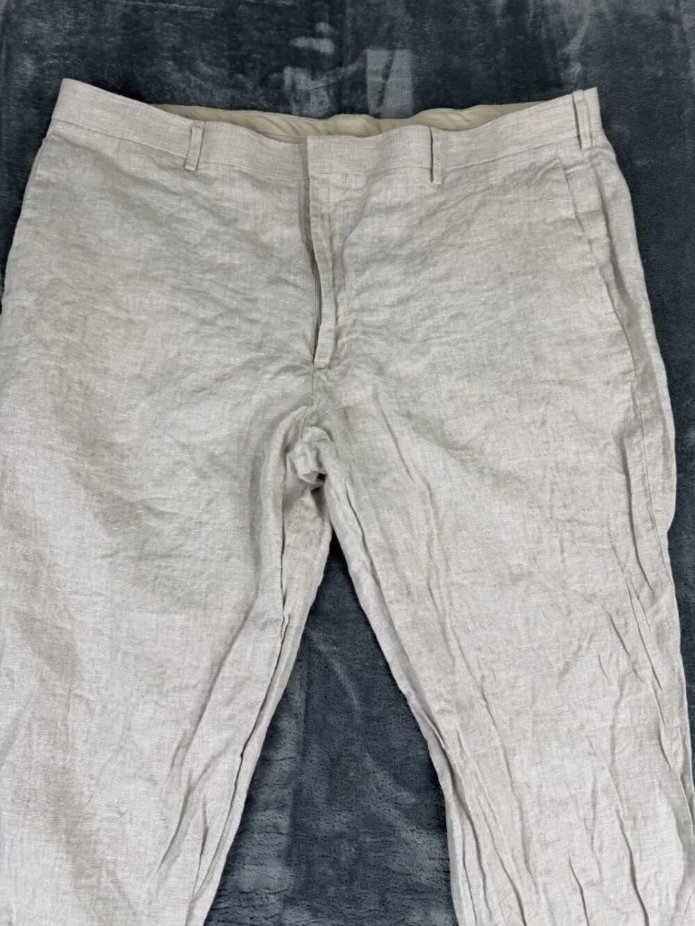 Cubavera Mens Beige Flat Front Slacks 36x32